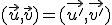 (\vec{u},\vec{v})=(\vec{u'},\vec{v'})
