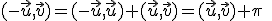 (-\vec{u},\vec{v})=(-\vec{u},\vec{u})+(\vec{u},\vec{v})=(\vec{u},\vec{v})+\pi\;\;[2\pi]