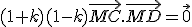 (1+k)(1-k)\vec{MC}.\vec{MD}=\vec{0}