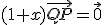 (1+x)\vec{QP}=\vec{0}