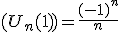 (U_n(1))=\frac{(-1)^{n}}{n}