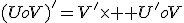 (UoV)^'=V^'\times U^'oV