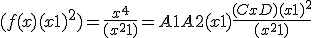 (f(x)(x+1)^2)=\frac{x^4}{(x^2+1)}= A1+ A2(x+1)+\frac {(Cx+D)(x+1)^2}{(x^2+1)}