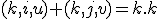 (k,i,u)+(k,j,v)=k.k