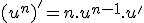 (u^n)^' = n.u^{n-1}.u^'