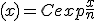 (x)=Cexp\frac{x}{n}