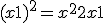 (x+1)^2 = x^2+2x+1