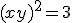 (x+y)^2 = 3
