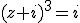 (z+i)^3=i