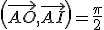\(\vec{AO},\vec{AI}\)=\frac{\pi}{2}