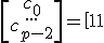 \[\array{c_0 \\ ... \\ c_{p-2}}\] = \[\array{1&u_1&u_1^2&...&u_1^{p-2} \\ ...&...&...&...&... \\ 1&u_{p-1}&u_{p-1}^2&...&u_{p-1}^{p-2}}\]^{-1}.\[\array{u_2 \\ ... \\ u_p}\]