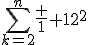 \Bigsum_{k=2}^n\frac 1 {12k^2}