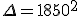 \Delta=1850^2