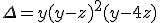 \Delta=y(y-z)^2(y-4z)
