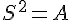 \Large{S^{2}=A}