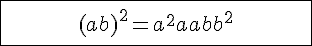 \Large \array{|c300|$\hline \vspace{5} \\ {(a+b)^2 = a^2+2ab+b^2} \\ \vspace{5} \\\hline} 