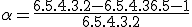 \alpha = \frac{6.5.4.3.2-6.5.4.3+6.5-1}{6.5.4.3.2}