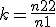 \array{ccccc$ k = \frac{n+22}{n+1} & \Longleftrightarrow & n+22&=&k(n+1) \\ & \Longleftrightarrow & (k-1)n+k-22&=&0 \\ & \Longleftrightarrow & (k-1)n+(k-1)-21&=&0 \\ & \Longleftrightarrow & (k-1)(n+1)&=&21} 