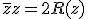 \bar{z} +z=2R(z)