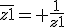\bar{z1}= \frac{1}{z1}