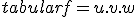 \begin{tabular}f=u.v.w&\Longrightarrow&f'&=&(u.v.w)'\\&&&=&[(u.v).w]'\\&&&=&(u.v)'.w+(u.v).w'\\&&&=&(u'.v+u.v').w+u.v.w'\\&&&=&\fbox{u'.v.w+u.v'.w+u.v.w'}\end{tabular}