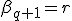 \beta_{q+1}=r