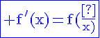 \blue\fbox{4$\rm f^'(x)=f(\frac{1}{x})}