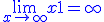 \blue\lim_{x\to +\infty} x+1=+\infty