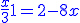 \blue \large \frac{x}{3} + 1 = 2 - 8x