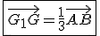 \fbox{\vec{G_1G}=\frac{1}{3}\vec{AB}}