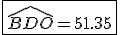 \fbox{\widehat{BDO}=51.35}