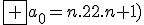 \fbox {a_0=n.(2.n+1)}