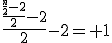 \fr{\fr{\fr{n}{2}-2}{2}-2}{2}-2= 1