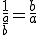 \frac{1}{\frac{a}{b}}=\frac{b}{a}