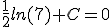 \frac{1}{2}ln(7)+C=0