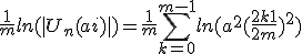 \frac{1}{m} ln(|U_n(ai)|) = \frac{1}{m} \Bigsum_{k=0}^{m-1}ln(a^2+(\frac{2k+1}{2m})^2)