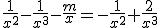 \frac{1}{x^2}-\frac{1}{x^3}-\frac{m}{x}=-\frac{1}{x^2}+\frac{2}{x^3}