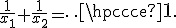 \frac{1}{x_1}+\frac{1}{x_2}=\cdots