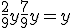 \frac{2}{9}y + \frac{7}{9}y = y