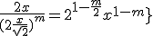 3$\fbox{f(x)\;\displaystyle\sim_{0^+}\;\frac{2x}{(2\frac{x}{\sqrt2})^m}=2^{1-\frac{m}{2}}x^{1-m}}