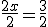 \frac{2x}{2}=\frac{3}{2}