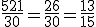 \frac{5+21}{30} = \frac{26}{30}= \frac{13}{15}