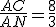 \frac{AC}{AN} = \frac{8}{3}