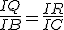 \frac{IQ}{IB}=\frac{IR}{IC}