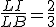 \frac{LI}{LB}=\frac{2}{3}