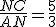 \frac{NC}{AN} = \frac{5}{3}