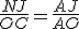 \frac{NJ}{OC}=\frac{AJ}{AO}