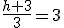 \frac{h+3}{3}=3