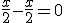 \frac{x}{2}-\frac{x}{2}=0