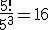 \frac {5!}{5^3} = 16
